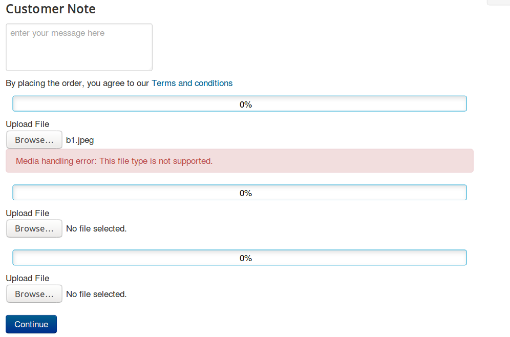 Secure uploading process using the Joomla Media Manager